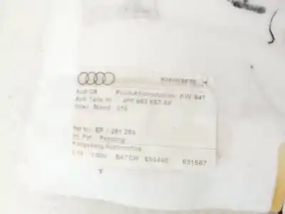 Автозапчасти б/у различные детали за audi a6, c6 2008.10 - 2011.08 facelift 2.8 fsi 140kw 2008.10 - 2011.08 ссылки oem iam 4f0963557af  ep1261264