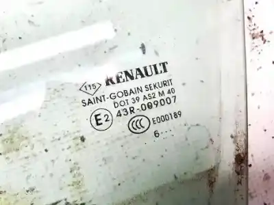 Автозапчасти б/у левое переднее окно за renault zoe i 2012 - 2020.06 65kw (90 ps 89 bhp) ссылки oem iam dot39as2m40  e000189