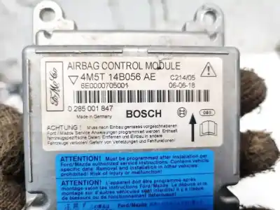 Second-hand car spare part airbag control unit for ford focus c-max (cap) 1.8 cat oem iam references 4m5t14b056ae  0285001847