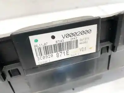 Peça sobressalente para automóvel em segunda mão quadrante por opel kadett e fastback (t85) 1.4 s (c08, c48, d08, d48) referências oem iam 3c0920871e  v0002000