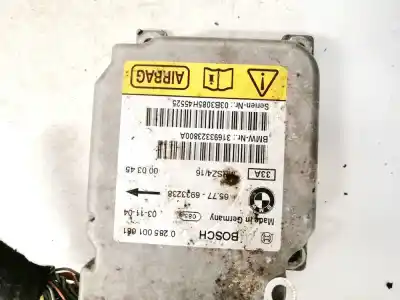 Pezzo di ricambio per auto di seconda mano centralina airbag per bmw x5, e53 facelift 2004 - 2006 3.0 d 2003-2015 160kw 218hp riferimenti oem iam 65776933238  0285001681