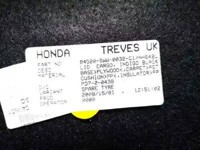 Pezzo di ricambio per auto di seconda mano tappeto per renault clio i (b/c57_, 5/357_) 1.8 (b/c57c, b/c57u) riferimenti oem iam 84520sww0032c1  84520-sww-0032-c1