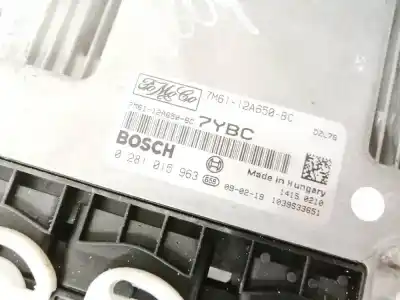 Second-hand car spare part ecu engine control for mazda 3 lim. (bl) 1.6 cd diesel cat oem iam references 7m6112a650bc  7m61-12a650-bc, 0281015963