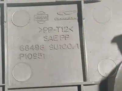 Pezzo di ricambio per auto di seconda mano plastica per nissan note (e11, ne11) 1.4 riferimenti oem iam 684989u1001  68498 9u100 1, p10951