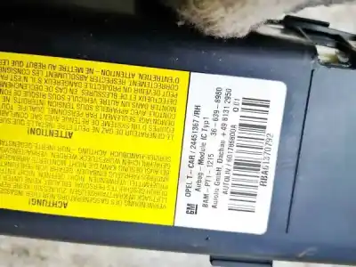 İkinci el araba yedek parçası ön sag perde hava yastigi için opel zafira / zafira family b (a05) 1.9 cdti (m75) oem iam referansları 24451367  