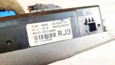 Gebrauchtes Autoersatzteil klimakontrolle zum opel zafira / zafira family b (a05) 1.9 cdti (m75) oem-iam-referenzen 13168100  90151-257