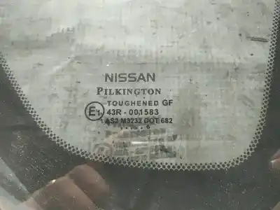 Second-hand car spare part right rear triangle quarter glass for nissan note (e11, ne11) 1.4 oem iam references as2  