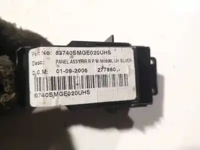 Автозапчасти б/у выключатель левого переднего окна за renault clio i (b/c57_, 5/357_) 1.8 (b/c57c, b/c57u) ссылки oem iam 83740smge020   Автозапчасти б/у выключатель левого переднего окна за renault clio i (b/c57_, 5/357_) 1.8 (b/c57c, b/c57u) ссылки oem iam 83740smge020