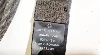 Автозапчасти б/у передний левый ремень безопасности за skoda octavia ii (1z3) 1.9 tdi ссылки oem iam 1z0857701b  602481300
