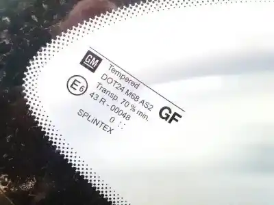 Second-hand car spare part right rear triangle quarter glass for opel vectra b ranchera familiar (j96) 2.2 i 16v (f35) oem iam references dot24m68as2  