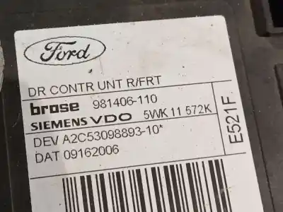 Автозапчастина б/у двигатель переднього правого скла для nissan bluebird hatchback (t72, t12) 1.6 посилання на oem iam 981406110  981406-110, 5wk 11 572k, a2c53098893-10, 09162006, e521f, 5wk11572k, a2c5309889310