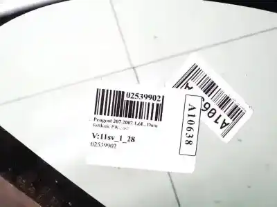 Second-hand car spare part left front triangle quarter glass for peugeot 207/207+ (wa_, wc_) 1.6 16v vti oem iam references dot211m68as2  