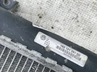 Автозапчастина б/у водяний радіатор для skoda octavia ii (1z3) 1.6 tdi посилання на oem iam 1k0121251dd  