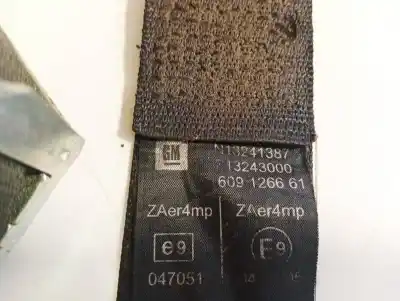 Peça sobressalente para automóvel em segunda mão cinto de segurança dianteiro esquerdo por opel combo 1.7 16v cdti referências oem iam 13243000  609126661 13241387