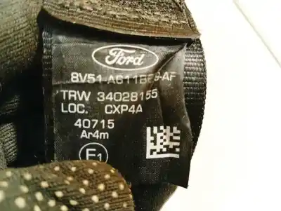 Автозапчастина б/у задній лівий ремін безпеки для ford fiesta vi (cb1, ccn) 1.4 tdci посилання на oem iam 8v51a611b89af  trw34028155