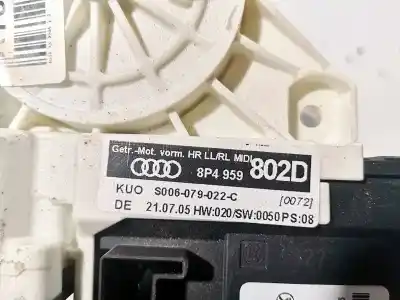 Автозапчастина б/у двигатель заднього правого скла для audi a3 (8p1) 2.0 tdi посилання на oem iam 8p4959802d  