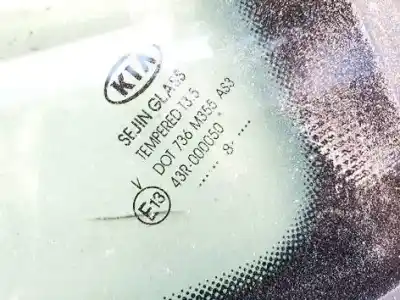 Peça sobressalente para automóvel em segunda mão vidro custódia triangular traseiro direito por kia cee'd fastback (ed) 1.6 crdi 115 referências oem iam dot736m355as3  