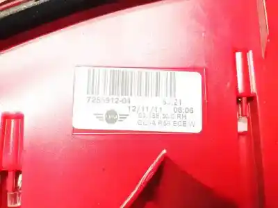 Second-hand car spare part right tailgate light for bmw 1502-2002 (e10) 1802 oem iam references 725591204  03.438.30.0