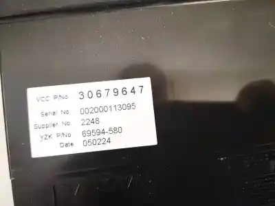 Second-hand car spare part multifunction display for volvo v50 (545) 2.0 d oem iam references 30679647  69594-580