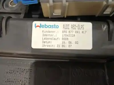 Peça sobressalente para automóvel em segunda mão tecto de abrir elétrico por audi a3 (8p1) 2.0 tdi 16v referências oem iam 8p08770414l7  8p0 877 041 4l7