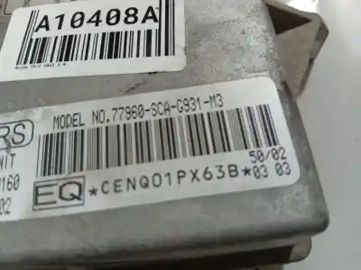 Second-hand car spare part airbag control unit for honda cr-v (rd8) 2.0 vtec cat oem iam references 77960sca0931m3  77960-sca-0931-m3