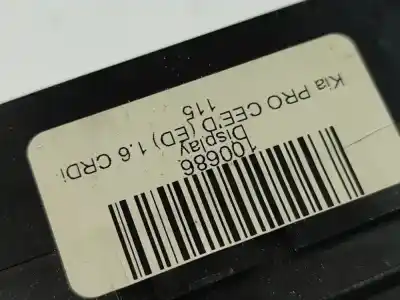 Second-hand car spare part multifunction display for kia cee'd fastback (ed) 1.4 oem iam references 957101h700  95710-1h700, 100686