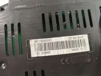 Автозапчастина б/у панель інструментів для skoda octavia ii (1z3) 1.8 tsi посилання на oem iam a2c53282935  a2c53282935, 1z0 920 843b, vd1 003885, 1z0920843b, vd1003885