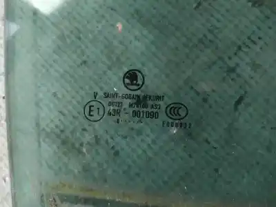 Second-hand car spare part rear right glass window for skoda superb ii (3t4) 1.9 tdi oem iam references as2  