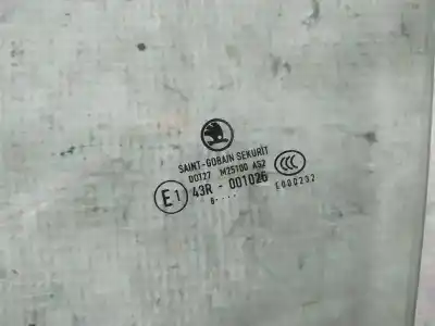 Second-hand car spare part left front glass window for skoda superb ii (3t4) 1.9 tdi oem iam references as2  