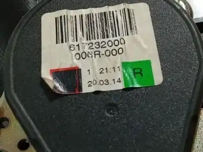 Second-hand car spare part front right seat belt for ford focus iii 1.6 tdci oem iam references 617232000  617232000, 006r-000, 006r000