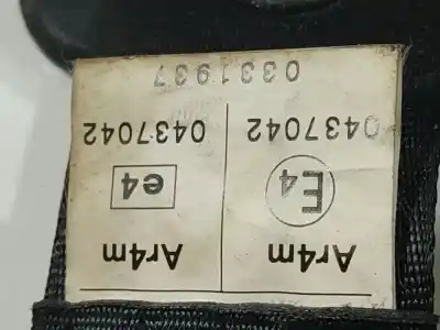 Second-hand car spare part rear left seat belt for peugeot 206 fastback (2a/c) 1.6 16v oem iam references bge030007  bge030007, 0437042, 0331937