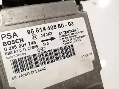 Second-hand car spare part airbag control unit for peugeot 207/207+ (wa_, wc_) 1.4 16v oem iam references 966144068003  9661440680-03, 0285001745