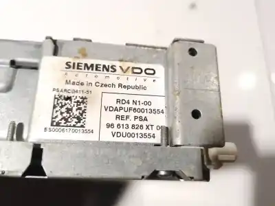 Second-hand car spare part audio system / radio cd for peugeot 207/207+ (wa_, wc_) 1.4 16v oem iam references 96613826xt  60013554