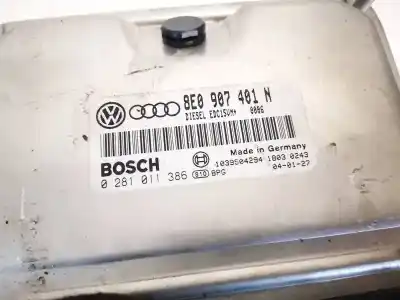 Автозапчастина б/у ебу контролер двигуна для audi a4 b6 (8e2) 2.5 tdi quattro посилання на oem iam 8e0907401n  0281011386