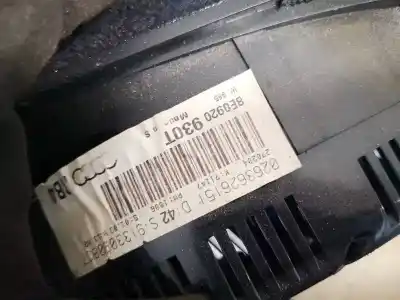 Автозапчастина б/у панель інструментів для audi a4 b6 (8e2) 2.5 tdi quattro посилання на oem iam 8e0920930t  0263626151