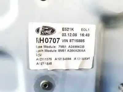 Автозапчастина б/у регулятор скла заднього правого для ford focus ii (da_, hcp, dp) 1.8 tdci посилання на oem iam 7m51a24994db  8m51aa264a26aa