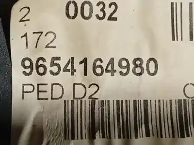 Автозапчастина б/у педаль гальм для peugeot 407 (6d_) 1.6 hdi 110 (6d9hzc, 6d9hyc) посилання на oem iam 9654164980  9654164980