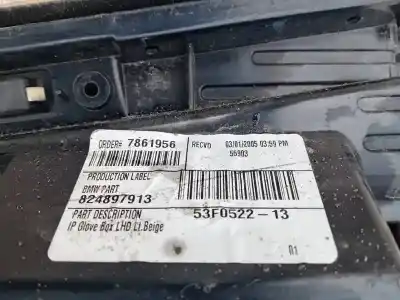Peça sobressalente para automóvel em segunda mão porta luvas por bmw x5 (e53) 3.0 d referências oem iam 824897913  53f0522-13