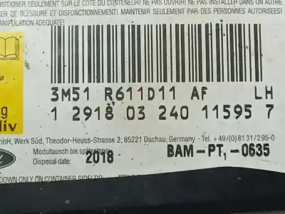 Автозапчастина б/у ліва бічна подушка безпеки для nissan bluebird hatchback (t72, t12) 1.6 посилання на oem iam 3m51r611d11af  3m51 r611d11 af, 1 2918 03 240, 11595 7, 1291803240, 115957