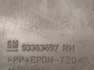 Автозапчастина б/у пластикler для opel meriva a monospace (x03) 1.3 cdti (e75) посилання на oem iam 93363697  93363697