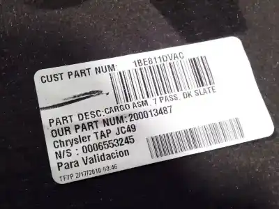 Pezzo di ricambio per auto di seconda mano plastica per dodge journey 2.0 16v crd cat riferimenti oem iam 200013487  