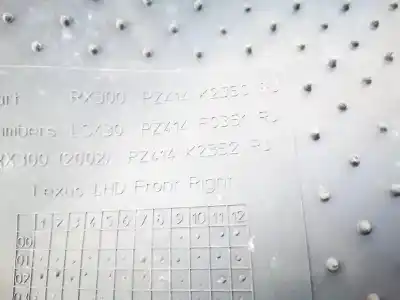 Автозапчасти б/у ковролин за lexus rx (_u3_) 400h (mhu38_) ссылки oem iam pz414k2350rj  pz414f0351rj