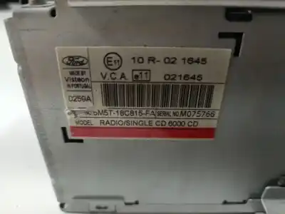 Автозапчасти б/у аудиосистема / радио cd за ford focus c-max (dm2) 1.6 tdci ссылки oem iam 5m5t18c815fa  5m5t-18c815-fa, m075766
