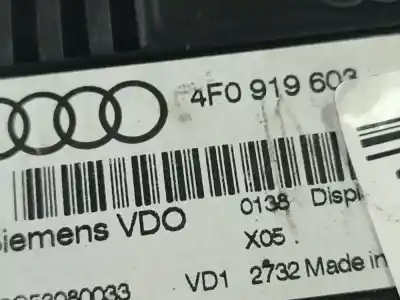 Second-hand car spare part multifunction display for audi a6 c6 (4f2) 2.7 tdi oem iam references 4f0919603  4f0 919 603, a2c53080033