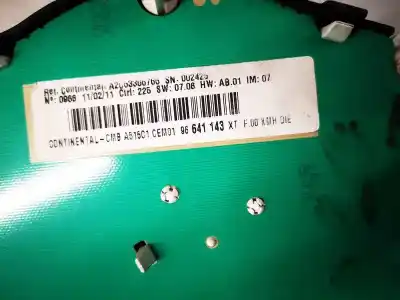 Peça sobressalente para automóvel em segunda mão quadrante por citroen c3 ii (sc_) 1.4 hdi 70 (sc8hzc, sc8hr0, sc8hp4) referências oem iam 96641143xt  