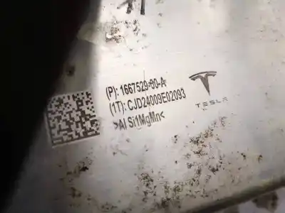 Pezzo di ricambio per auto di seconda mano plastica per tesla model y (5yjy) ev a las 4 ruedas riferimenti oem iam 166752900a  1667529-00-a