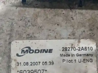 Second-hand car spare part intercooler for kia cee'd fastback (ed) 1.6 crdi 90 oem iam references 282702a610  28270-2a610, 6039507