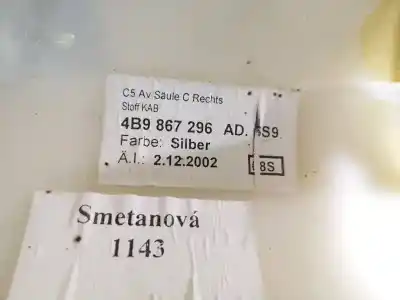 Peça sobressalente para automóvel em segunda mão plásticos por audi a6 c5 (4b2) 2.5 tdi referências oem iam 4b9867296ad  