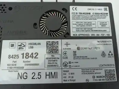 Pezzo di ricambio per auto di seconda mano modulo elettronico per opel mokka / mokka x (j13) 1.4 (_76) riferimenti oem iam 84251842  