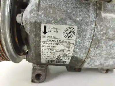 Peça sobressalente para automóvel em segunda mão compressor de ar condicionado a/a a/c por alfa romeo 159 (939_) 2.0 jtdm (939axp1b) referências oem iam 50510966  